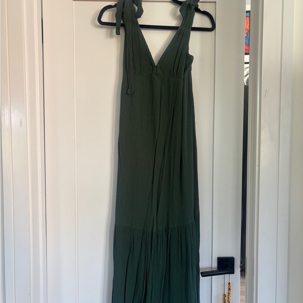 Abercrombie & Fitch Forest Green Maxi Dress